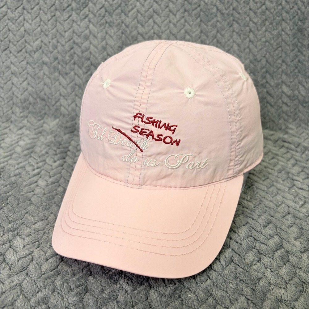 Cabela's Fishing Season Til Death Do Us Part Adjustable Ladies Pink Hat
